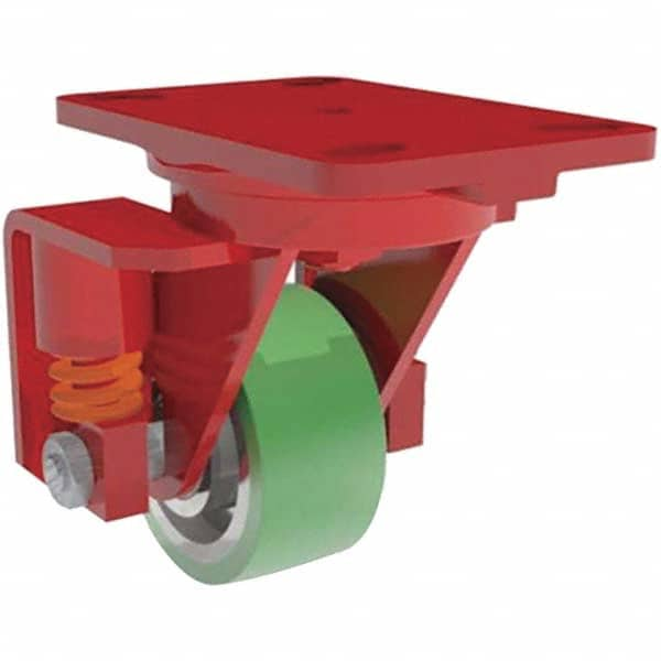 Swivel Top Plate Caster: Polyurethane, 4