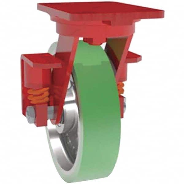 Swivel Top Plate Caster: Polyurethane, 8