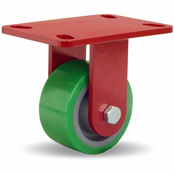 Rigid Top Plate Caster: Polyurethane, 4