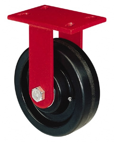 Rigid Top Plate Caster: Polyurethane, 8