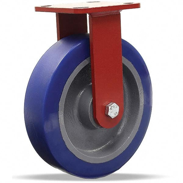 Rigid Top Plate Caster: Polyurethane, 8