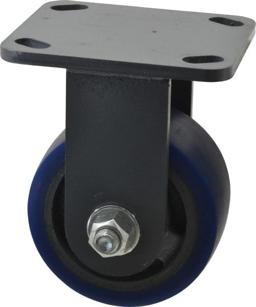 Rigid Top Plate Caster: Polyurethane, 4