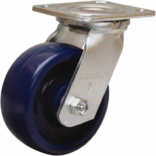 Swivel Top Plate Caster: Polyurethane, 5