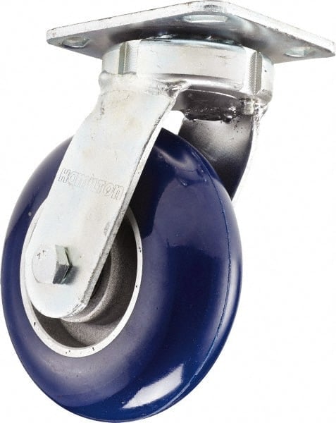 Swivel Top Plate Caster: Polyurethane, 6