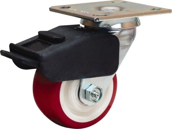 Swivel Top Plate Caster: Polyurethane Mold on Polypropylene, 4