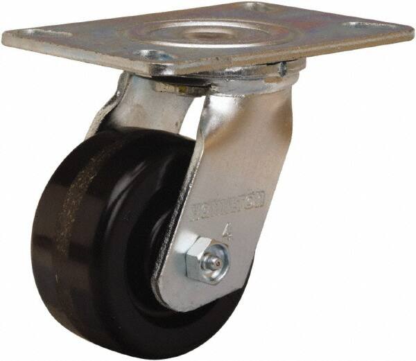 Swivel Top Plate Caster: Phenolic, 4