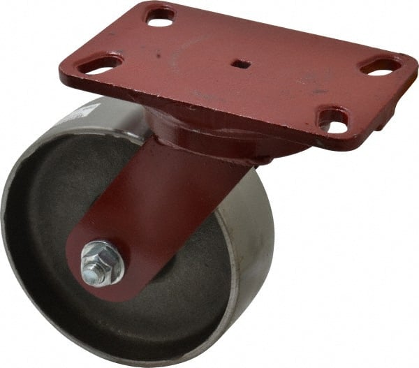 Swivel Top Plate Caster: Forged Steel, 6