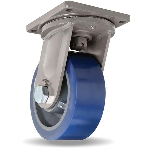 Swivel Top Plate Caster: Polyurethane, 10