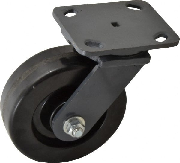 Swivel Top Plate Caster: Phenolic, 6