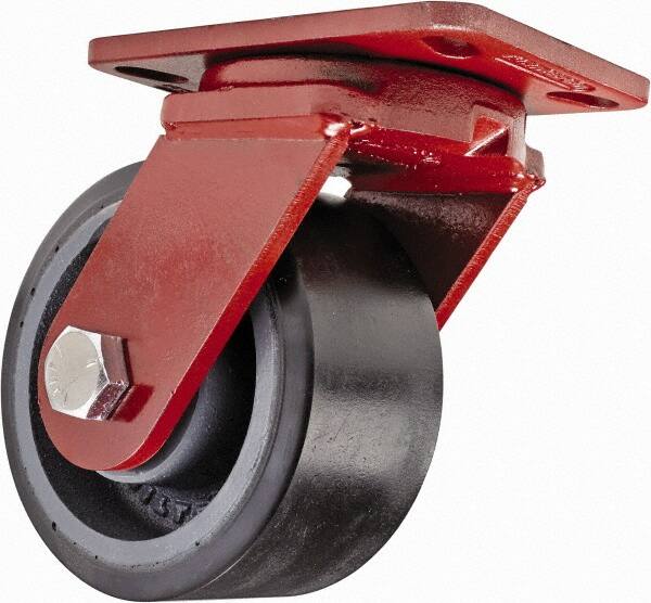 Swivel Top Plate Caster: Polyurethane, 6