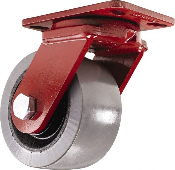 Swivel Top Plate Caster: Polyurethane, 6