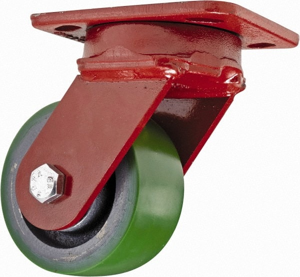 Swivel Top Plate Caster: Polyurethane, 4