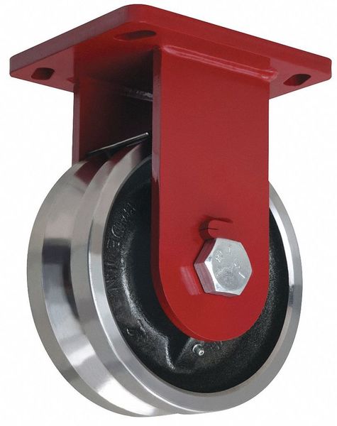 V-Groove Track-Wheel Plate Caster Rigid MPN:R-EPSD-83FVH