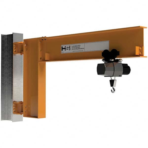 Jib Crane: Wall Mount, 1,000 lb Limit, 360 ° MPN:313-1-08