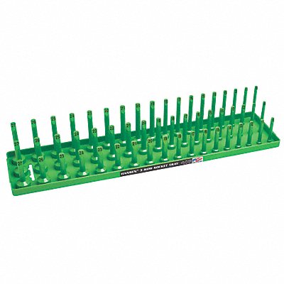 Socket Tray Green Plastic MPN:12043