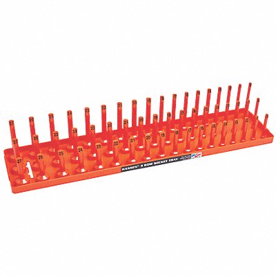 Socket Tray Orange Plastic MPN:12063