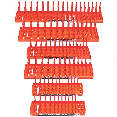 Socket Tray Set Orange Plastic MPN:92015