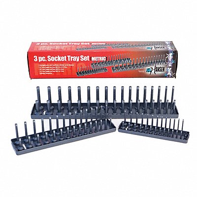 Socket Tray Set Metric Grey 3 pcs. MPN:9302