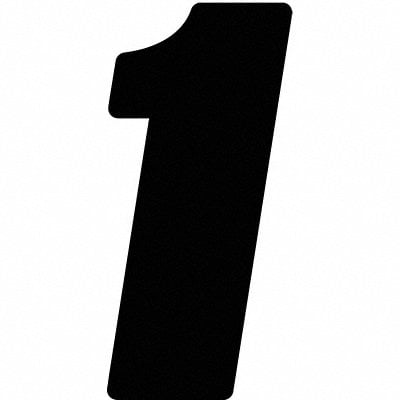 Number Label Blk Vinyl 4in. H No 1 PK12 MPN:DB412B-1