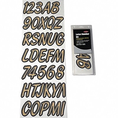 Number and Letter Combo Kit Brown 3 in.H MPN:GBRBKG400