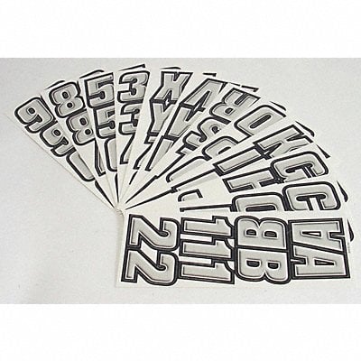 Number and Letter Combo Kit Silver/Black MPN:GSIBLK500