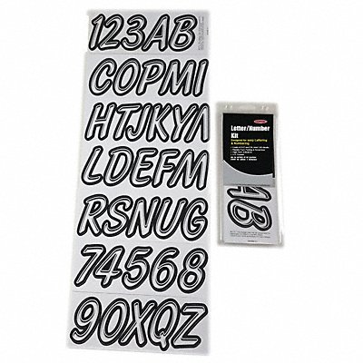 Number and Letter Combo Kit White 3in.H MPN:GWHBKG400