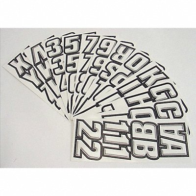 Number and Letter Combo Kit White/Black MPN:GWHBLK500