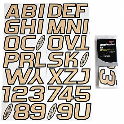 Number and Letter Combo Kit 2 in H MPN:GYEBLK500
