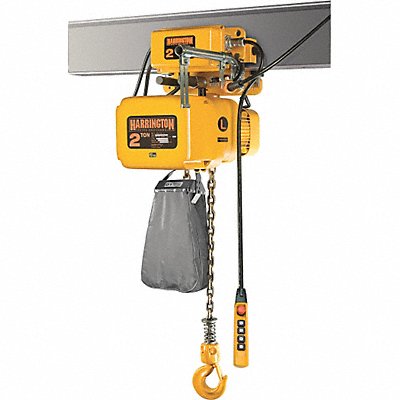 Elec. Chain Hoist w/Trolley 4000lb 20ft MPN:NERM020C-L-20