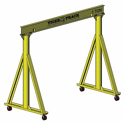 Portable Gantry Crane 2000 lb Yellow MPN:511-2000-14-16