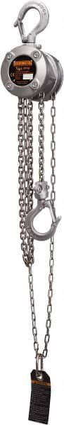 Manual Hand Chain Hoist: 0.5 Ton Working Load Limit, 20' Max Lift MPN:CX003-20