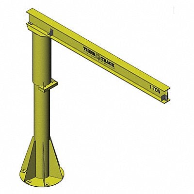 Jib Crane Reach 10 ft 1000 lb Manual MPN:350-1000-10-10