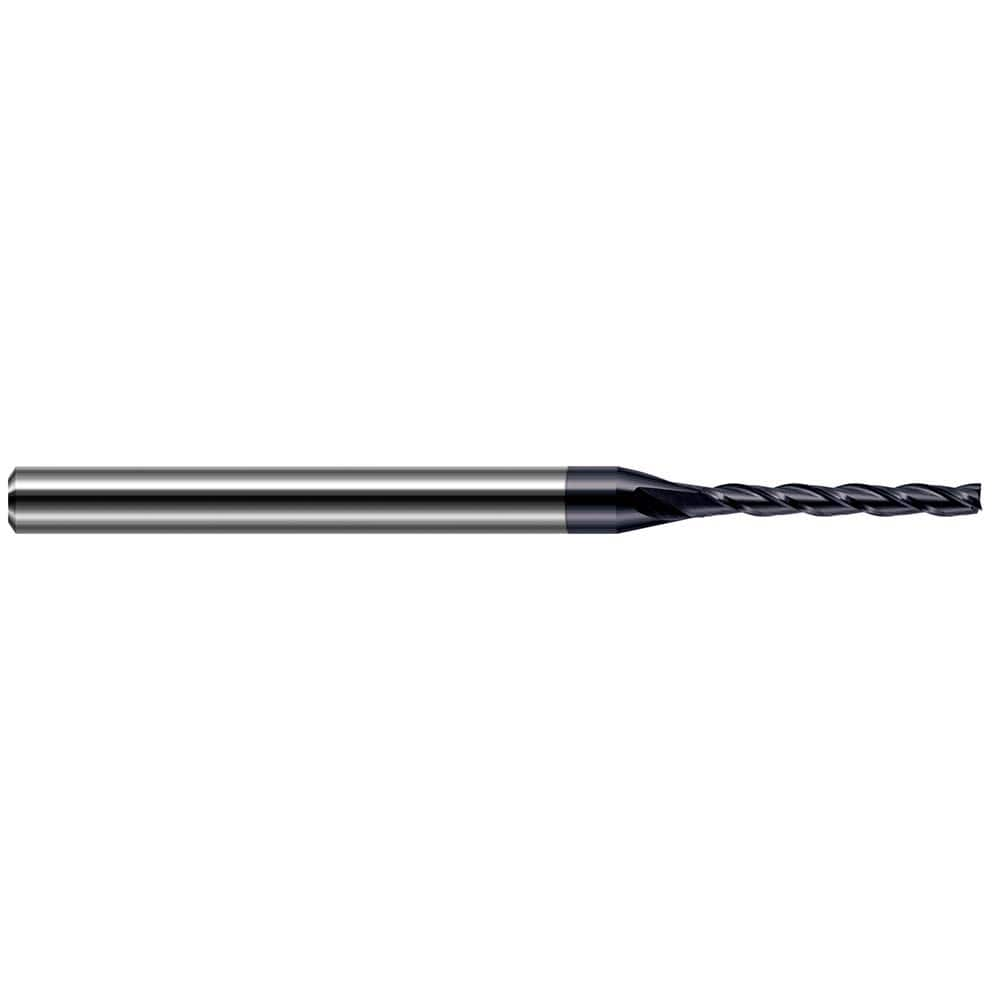 Square End Mill: 0.055'' Dia, 0.385'' LOC, 1/8'' Shank Dia, 2-1/2'' OAL, 3 Flutes, Solid Carbide MPN:12755-C3