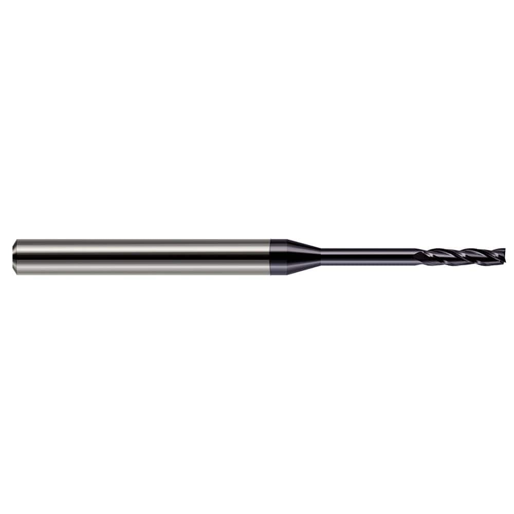 Square End Mill: 0.045'' Dia, 0.225'' LOC, 1/8'' Shank Dia, 2-1/2'' OAL, 3 Flutes, Solid Carbide MPN:13645-C3