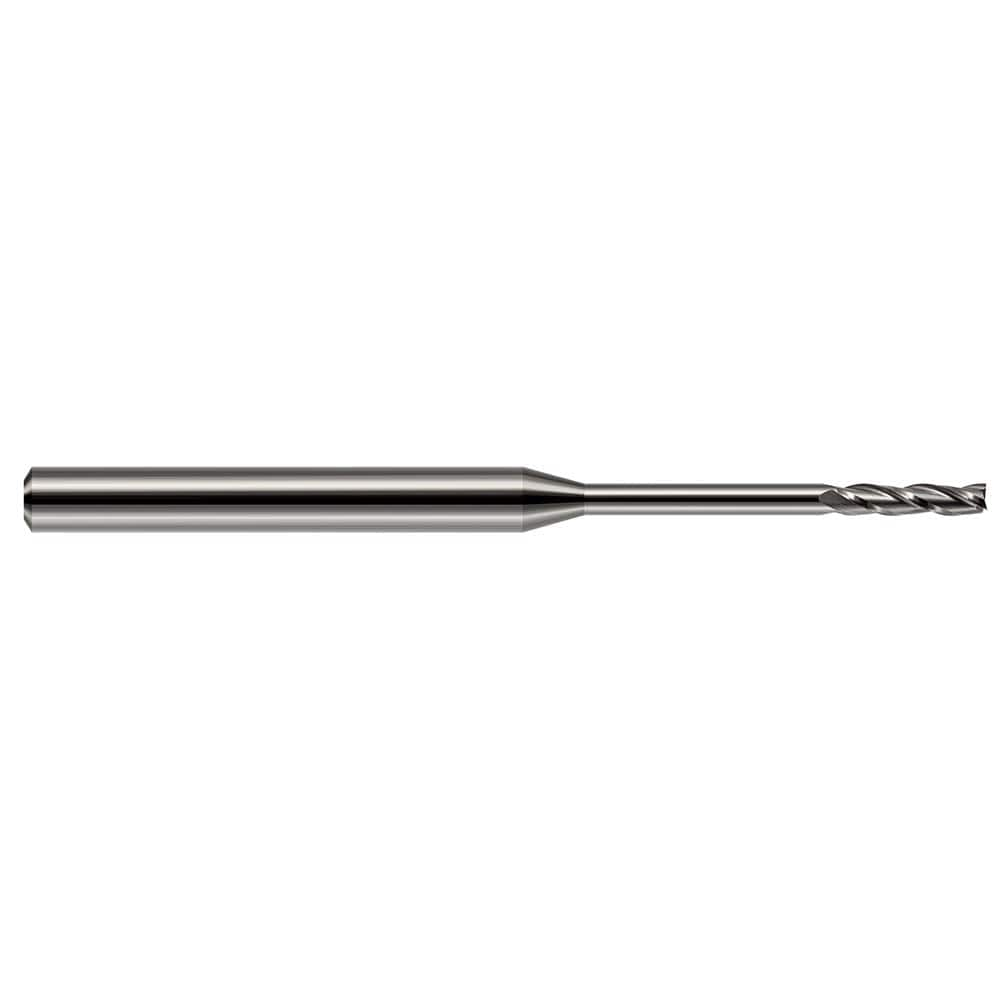 Square End Mill: 3/32'' Dia, 3/4'' LOC, 1/8'' Shank Dia, 2-1/2'' OAL, 3 Flutes, Solid Carbide MPN:13693