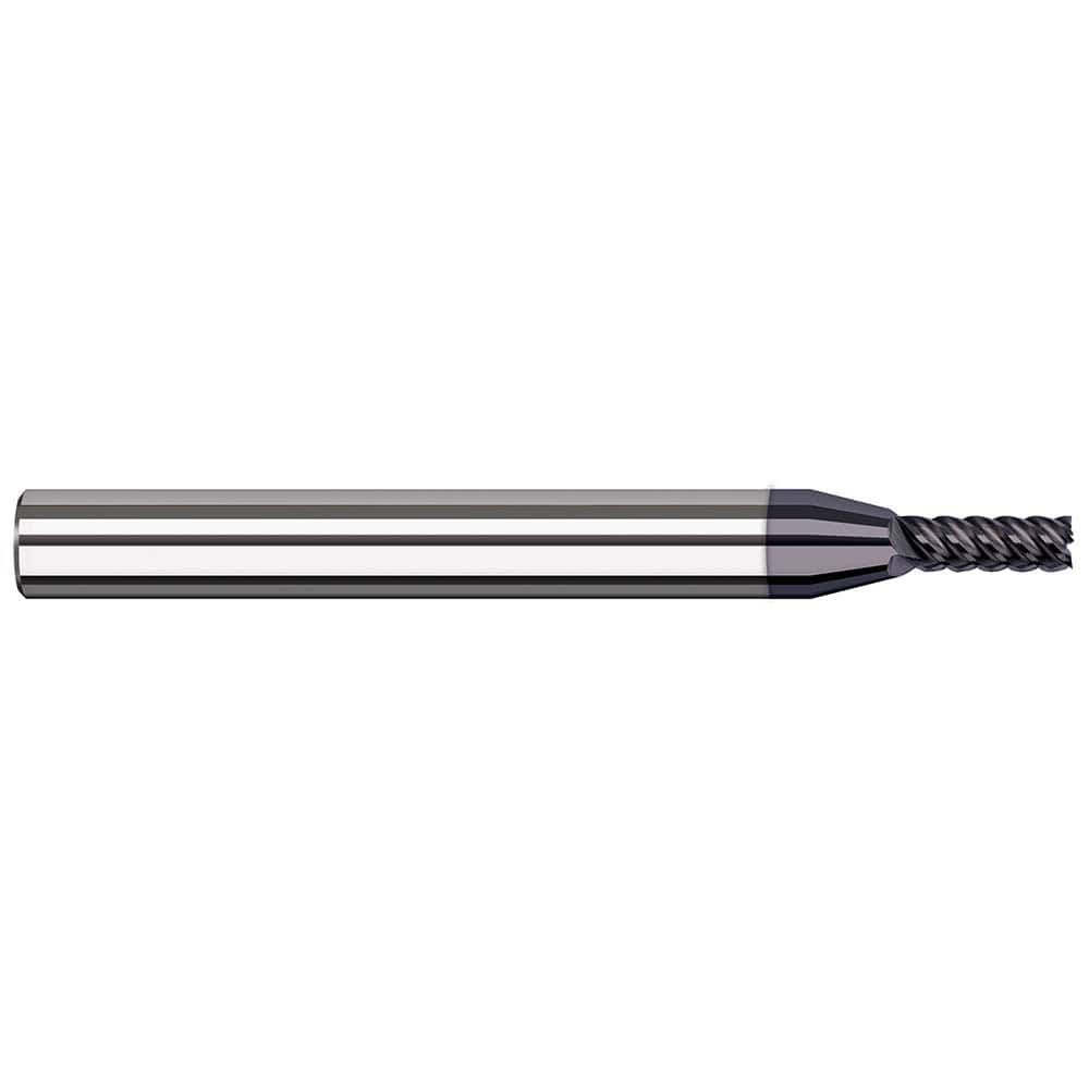 Square End Mill: 1/64'' Dia, 1/16'' LOC, 1/8'' Shank Dia, 1-1/2'' OAL, 4 Flutes, Solid Carbide MPN:24320-C6