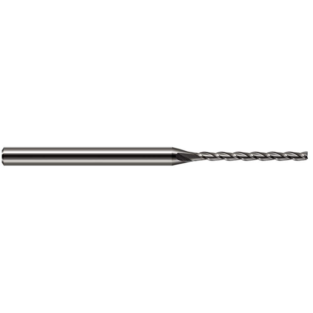 Square End Mill: 1/64'' Dia, 1/4'' LOC, 1/8'' Shank Dia, 2-1/2'' OAL, 3 Flutes, Solid Carbide MPN:34920