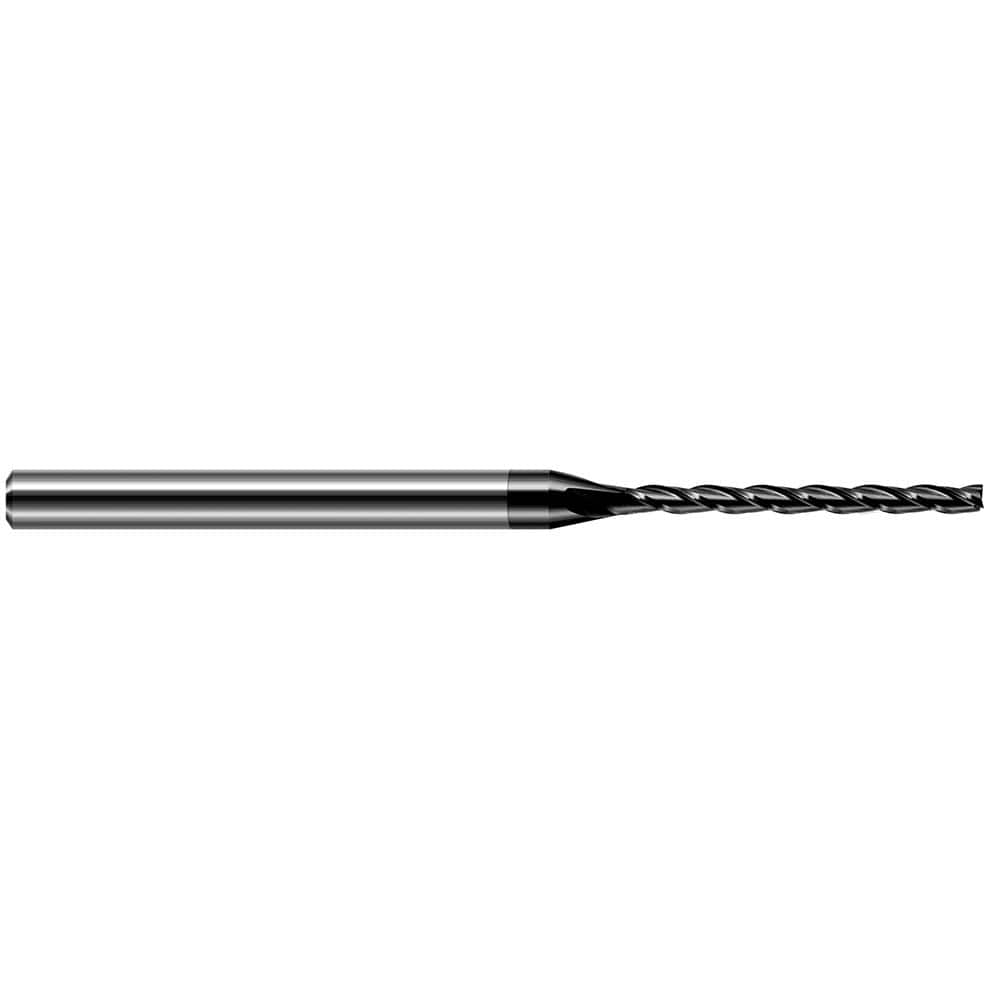 Square End Mill: 1/32'' Dia, 3/8'' LOC, 1/8'' Shank Dia, 2-1/2'' OAL, 3 Flutes, Solid Carbide MPN:34931-C4