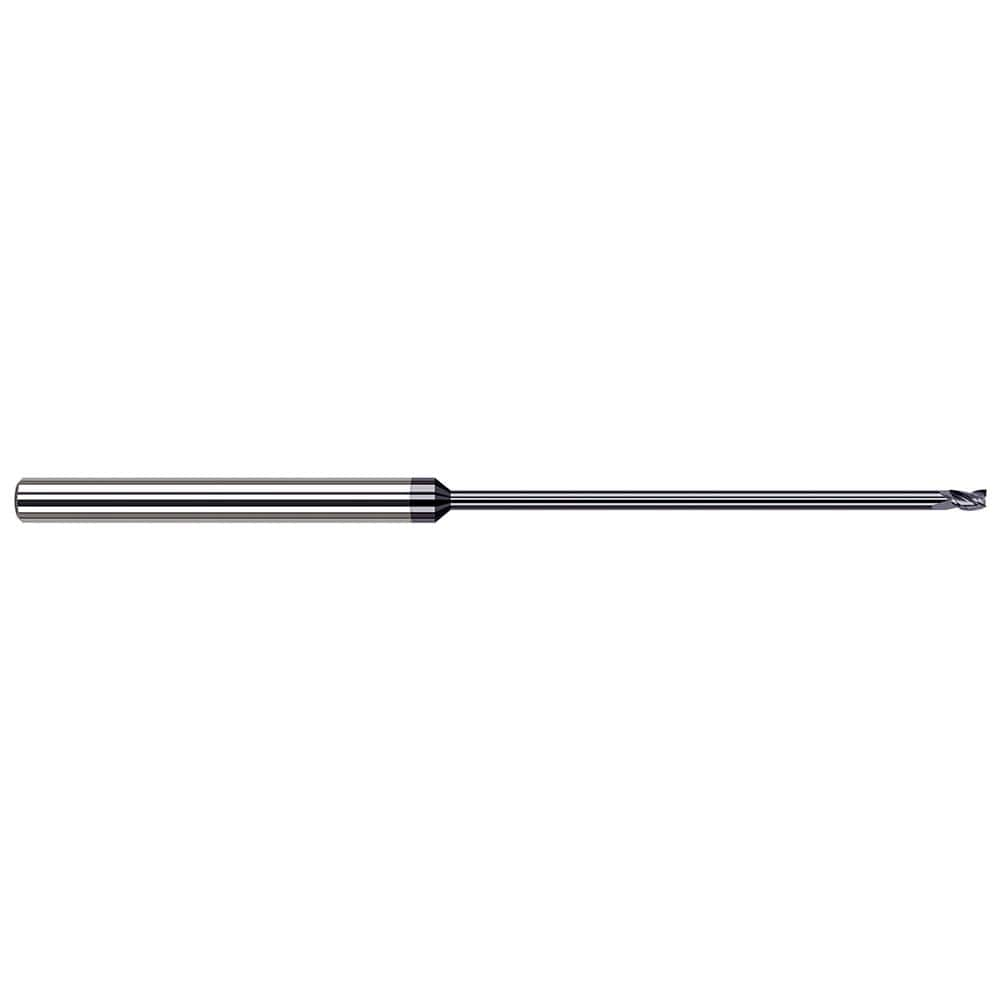 Square End Mill: 5/64'' Dia, 0.117'' LOC, 1/8'' Shank Dia, 3'' OAL, 3 Flutes, Solid Carbide MPN:38078-C3