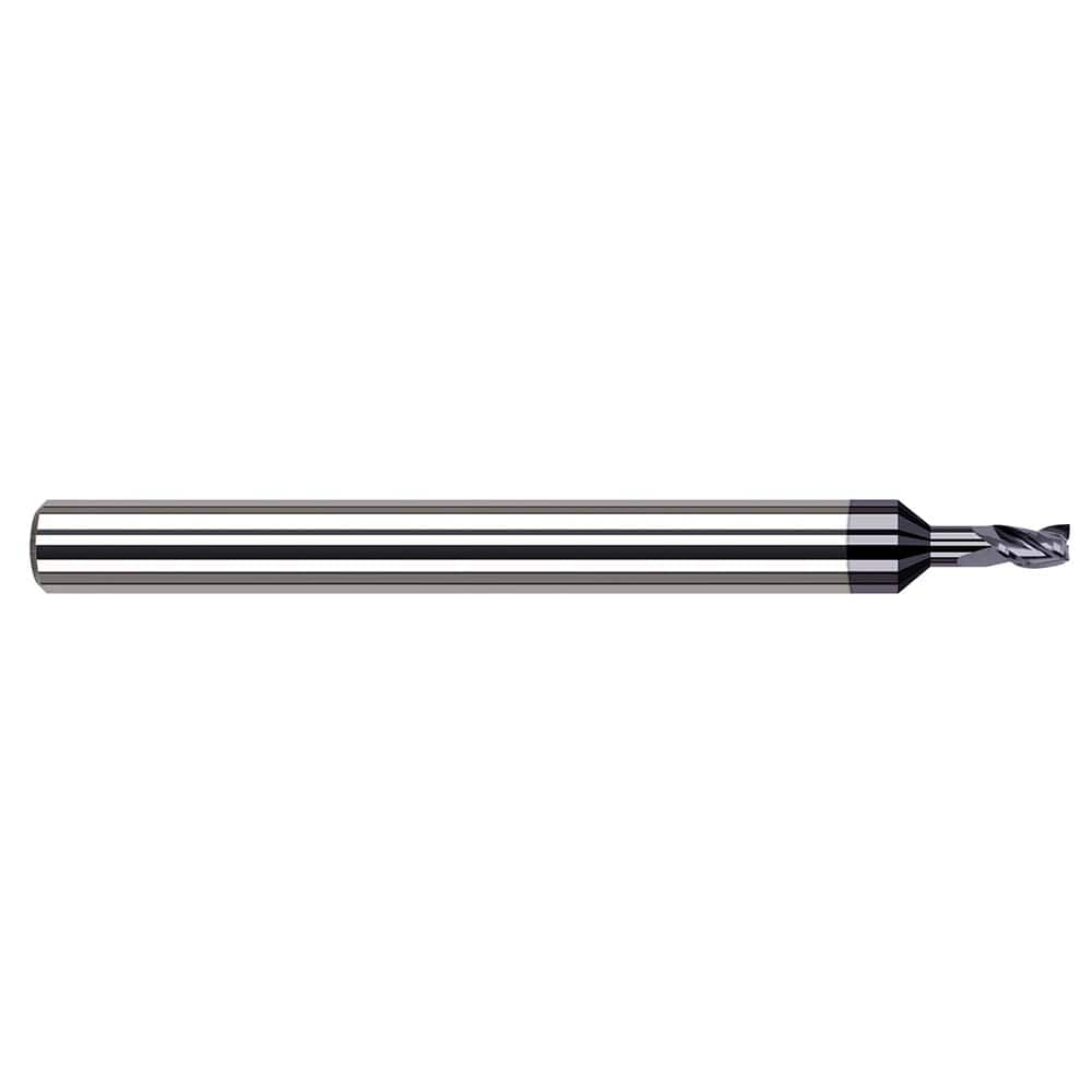 Square End Mill: 1/64'' Dia, 1/32'' LOC, 1/8'' Shank Dia, 2-1/2'' OAL, 3 Flutes, Solid Carbide MPN:47820-C3