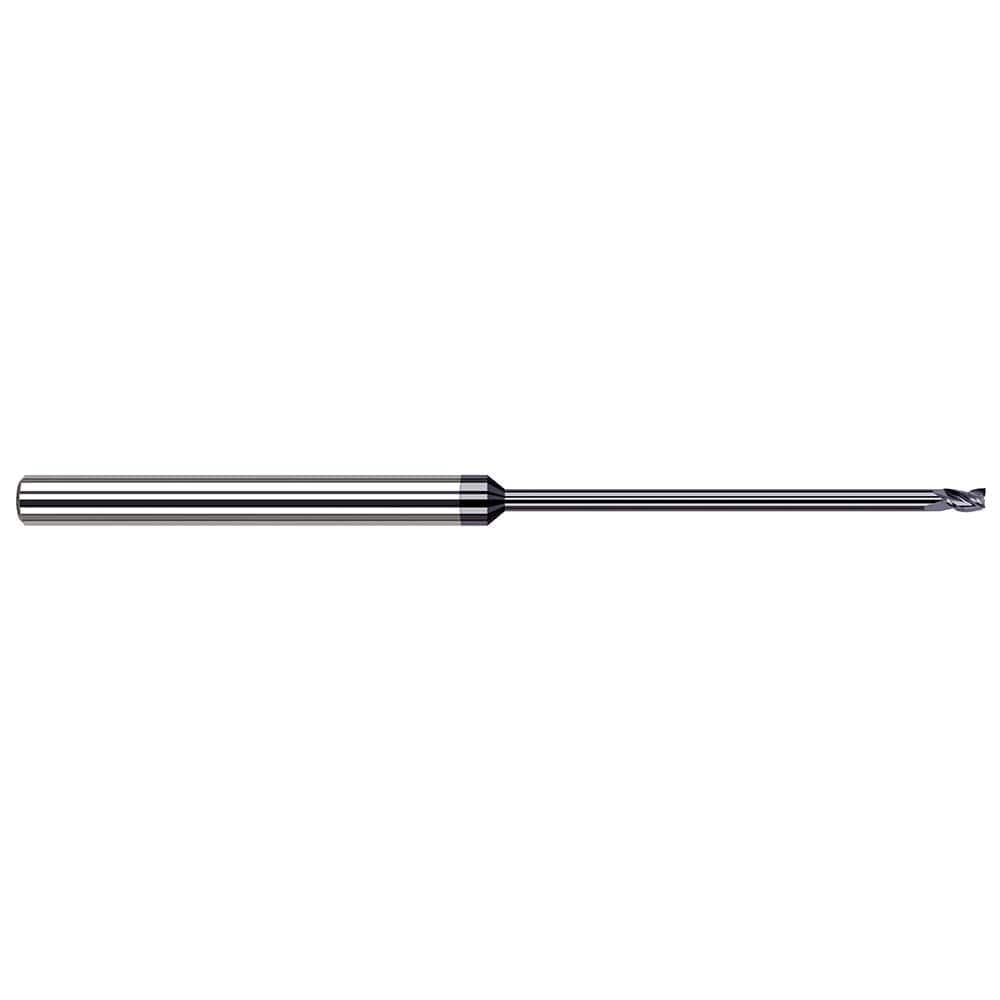 Square End Mill: 1/16'' Dia, 3/32'' LOC, 1/8'' Shank Dia, 2-1/2'' OAL, 3 Flutes, Solid Carbide MPN:58360-C3