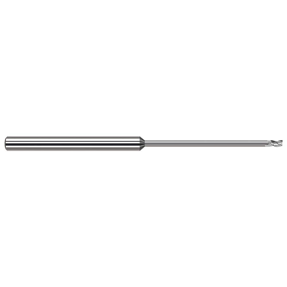 Square End Mill: 1/4'' Dia, 3/8'' LOC, 1/4'' Shank Dia, 8'' OAL, 3 Flutes, Solid Carbide MPN:58416