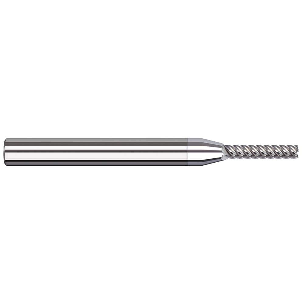 Square End Mill: 1/64'' Dia, 5/64'' LOC, 1/8'' Shank Dia, 2-1/2'' OAL, 4 Flutes, Solid Carbide MPN:66715-C8