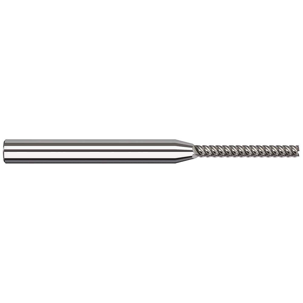 Square End Mill: 1/64'' Dia, 5/32'' LOC, 1/8'' Shank Dia, 2-1/2'' OAL, 4 Flutes, Solid Carbide MPN:67120