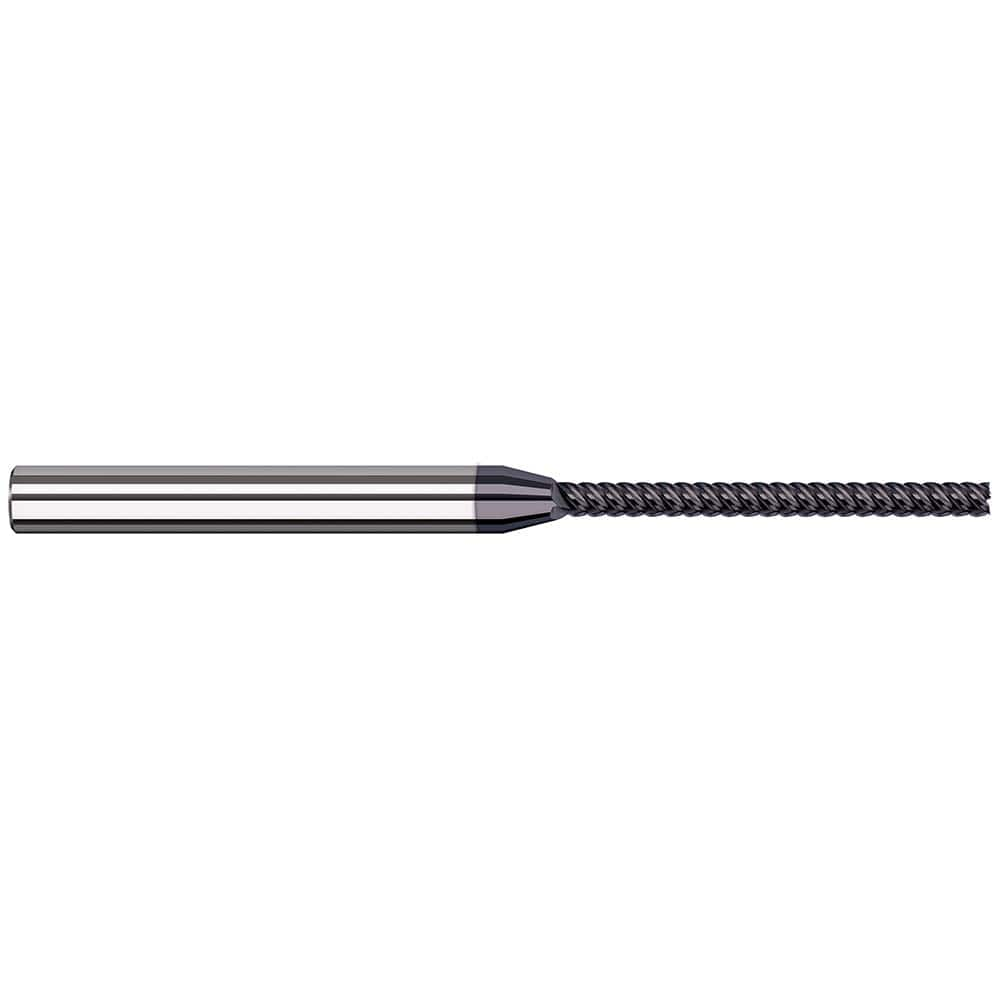 Square End Mill: 1/32'' Dia, 3/8'' LOC, 1/8'' Shank Dia, 2-1/2'' OAL, 6 Flutes, Solid Carbide MPN:69131-C6