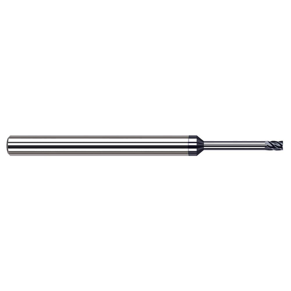 Square End Mill: 1/4'' Dia, 3/8'' LOC, 4'' OAL, 5 Flutes, Solid Carbide MPN:819116-C6