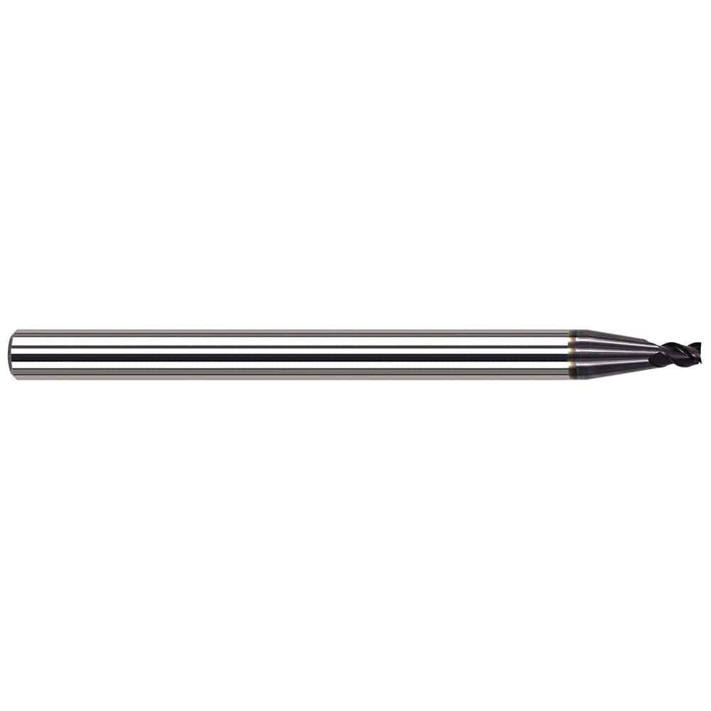 Square End Mill: 0.035'' Dia, 0.053'' LOC, 1/8'' Shank Dia, 1-1/2'' OAL, 3 Flutes, Solid Carbide MPN:841635-C6