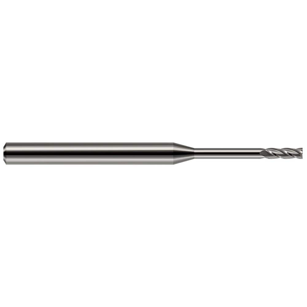 Square End Mill: 5/64'' Dia, 15/64'' LOC, 1/8'' Shank Dia, 2'' OAL, 4 Flutes, Solid Carbide MPN:846178