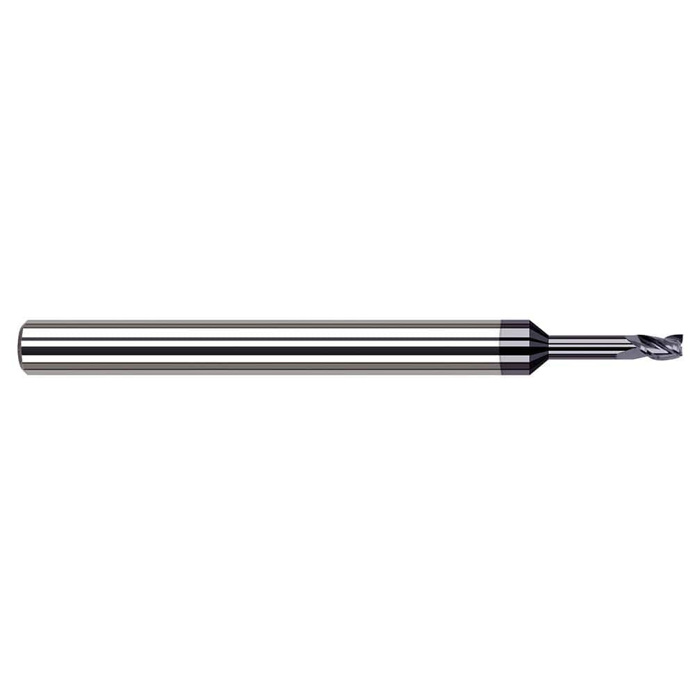 Square End Mill: 0.5 mm Dia, 4 Flutes, 1/32