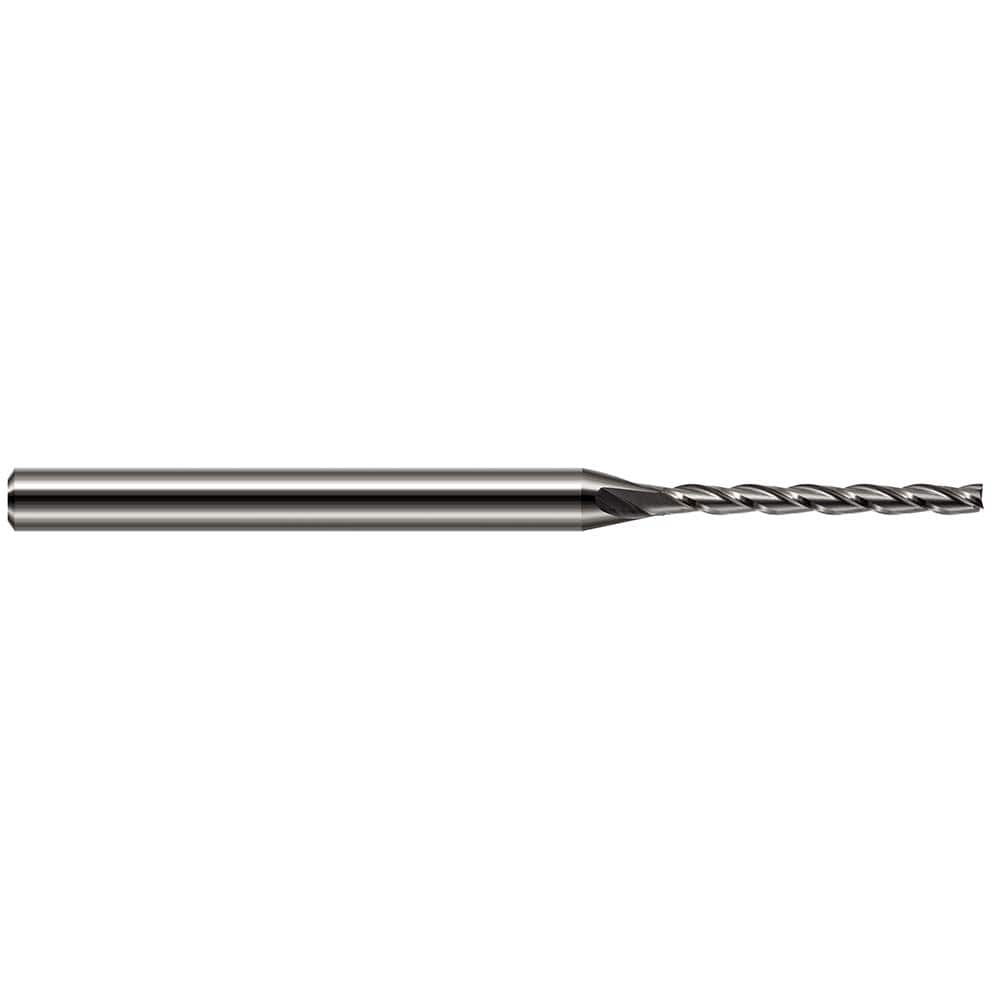 Square End Mill: 0.075'' Dia, 3/4'' LOC, 1/8'' Shank Dia, 2-1/2'' OAL, 3 Flutes, Solid Carbide MPN:951375